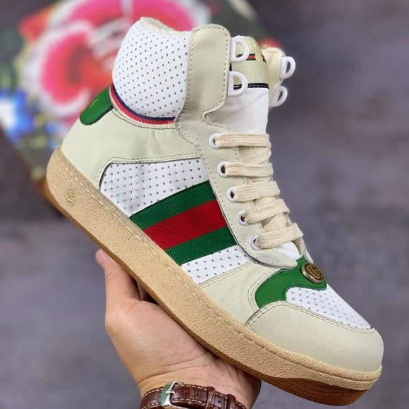 newgUCCI LEATHER CASUAL SHOES CLASSIC